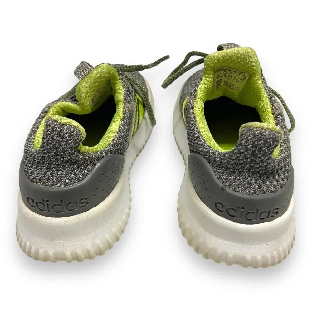 Adidas Unisex Shoes Size 13 Kids Grey Solar Yellow Matte Silver Sneakers Boys‎
